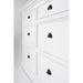 NovaSolo Halifax 6 Drawer Double Dresser in Pure White Dresser B182