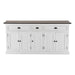 NovaSolo Halifax Accent Buffet In White Distress & Deep Brown B190TWD