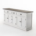 NovaSolo Halifax Accent Buffet In White Distress & Deep Brown B190TWD