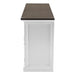 NovaSolo Halifax Accent Buffet In White Distress & Deep Brown B190TWD