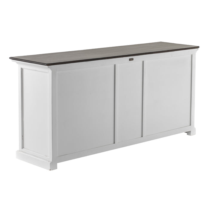 NovaSolo Halifax Accent Buffet In White Distress & Deep Brown B190TWD