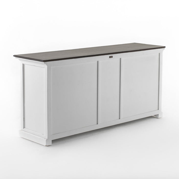 NovaSolo Halifax Accent Buffet In White Distress & Deep Brown B190TWD