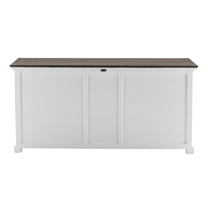 NovaSolo Halifax Accent Buffet In White Distress & Deep Brown B190TWD