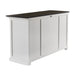 NovaSolo Halifax Contrast Buffet with 4 Doors 3 Drawers In Classic White & Black B191CT