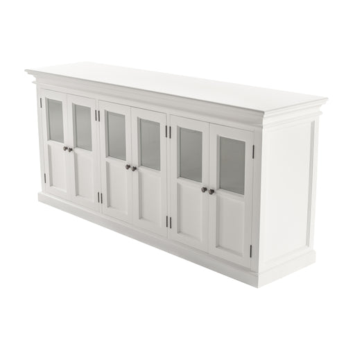 NovaSolo Halifax Buffet with 6 Glass Doors in Classic White B195