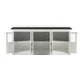 NovaSolo Halifax Contrast Buffet with 6 Glass Doors In Classic White & Black B195CT