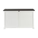 NovaSolo Halifax Contrast Buffet with 4 Glass Doors in Classic White & Black B196CT