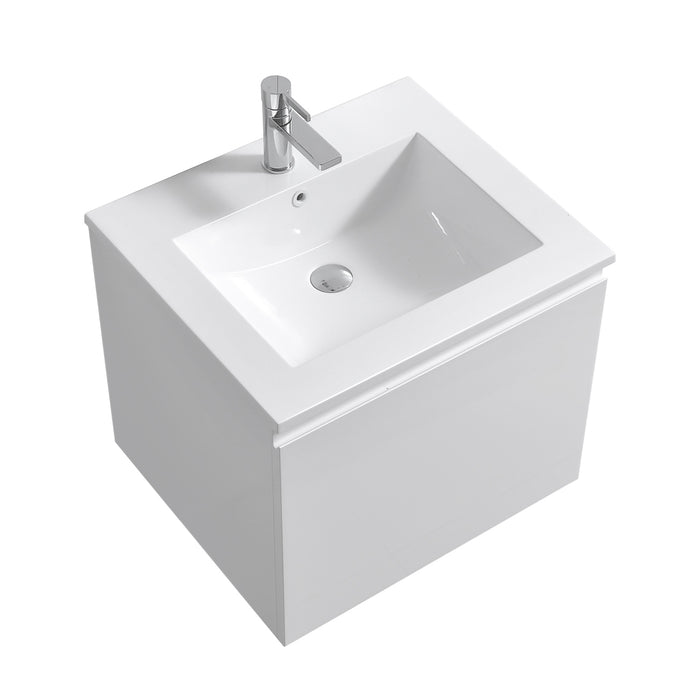 KubeBath Balli Wall Mount Modern Bathroom Vanity