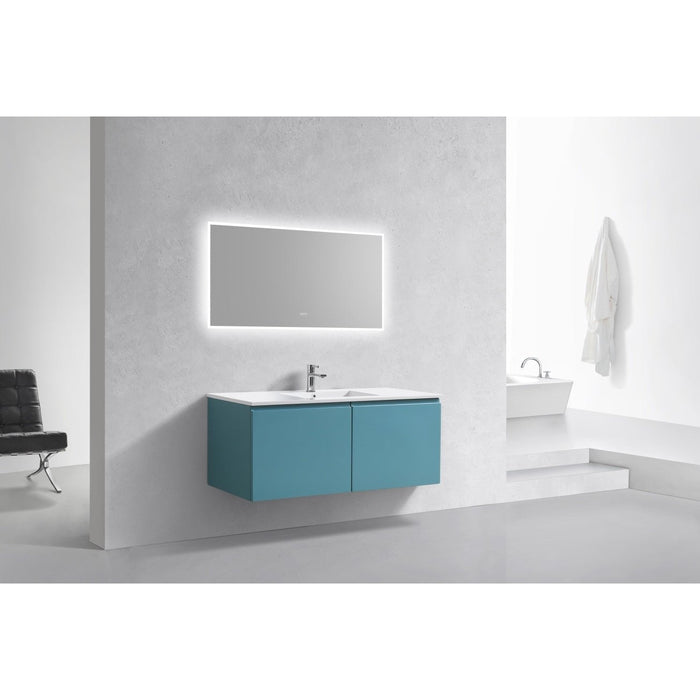 KubeBath Balli 48'' Wall Mount Modern Bathroom Vanity