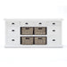 NovaSolo Halifax Library Hutch with Basket Set White BCA600