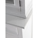 NovaSolo Halifax Buffet Hutch Unit with 4 Glass Doors in Classic White BCA610