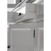 NovaSolo Halifax Buffet Hutch Unit with 4 Glass Doors in Classic White BCA610