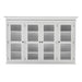 NovaSolo Halifax Buffet Hutch Unit with 4 Glass Doors in Classic White BCA610
