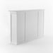 NovaSolo Halifax Buffet Hutch Unit with 4 Glass Doors in Classic White BCA610
