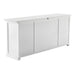 NovaSolo Halifax Buffet Hutch Unit with 4 Glass Doors in Classic White BCA610