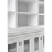 NovaSolo Halifax Hutch Unit with 6 Glass Doors in Classic White BCA611