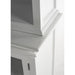 NovaSolo Halifax Hutch Unit with 6 Glass Doors in Classic White BCA611