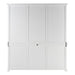 NovaSolo Halifax Hutch Unit with 6 Glass Doors in Classic White BCA611
