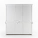 NovaSolo Halifax Hutch Unit with 6 Glass Doors in Classic White BCA611