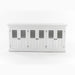 NovaSolo Halifax Hutch Unit with 6 Glass Doors in Classic White BCA611