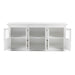 NovaSolo Halifax Hutch Unit with 6 Glass Doors in Classic White BCA611