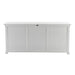 NovaSolo Halifax Hutch Unit with 6 Glass Doors in Classic White BCA611
