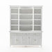 NovaSolo Skansen Kitchen Hutch Cabinet with 5 Doors 3 Drawers in Classic White BCA614