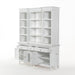 NovaSolo Skansen Kitchen Hutch Cabinet with 5 Doors 3 Drawers in Classic White BCA614