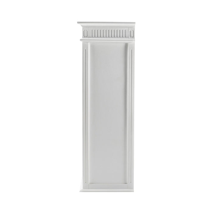 NovaSolo Skansen Kitchen Hutch Cabinet with 5 Doors 3 Drawers in Classic White BCA614