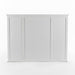 NovaSolo Skansen Kitchen Hutch Cabinet with 5 Doors 3 Drawers in Classic White BCA614