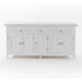 NovaSolo Skansen Kitchen Hutch Cabinet with 5 Doors 3 Drawers in Classic White BCA614