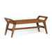Union Home Cove Bench - Brown Leather BDM00071