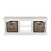 NovaSolo Halifax Bench & Basket Set White BE001