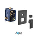 KubeBath Aqua Piazza Shower Set with Ceiling Mount Square Rain Shower, Handheld and Tub Filler