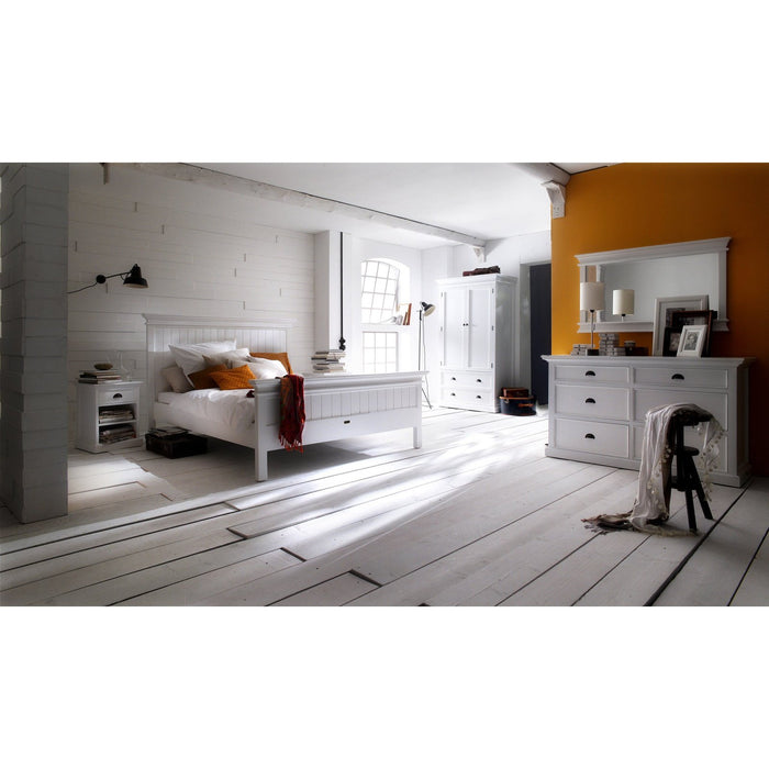 NovaSolo Halifax King Size Bed White BKU001