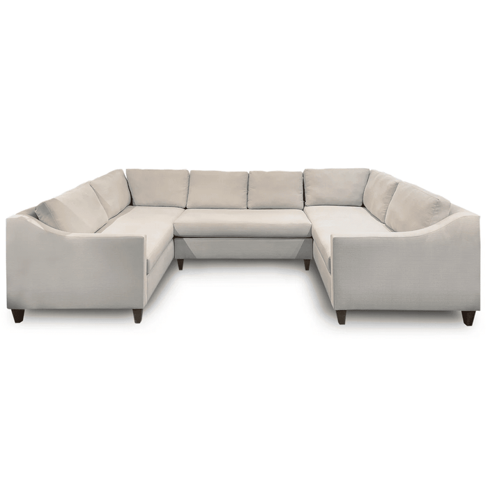 Harp & Finial BRISTOL SECTIONAL | Dilly Ivory Fabric on Hardwood Frame HFF26350