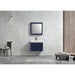 KubeBath Blue Wall Mount Modern Bathroom Vanity