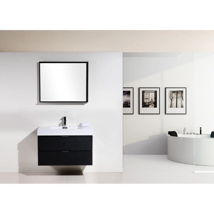 KubeBath Bliss Wall Mount Modern Bathroom Vanity