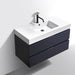 KubeBath Blue Wall Mount Modern Bathroom Vanity