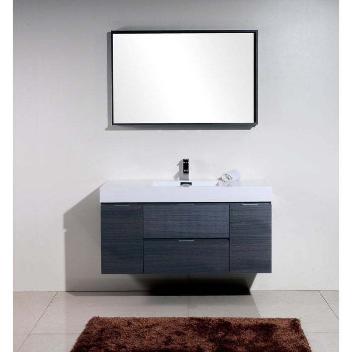 KubeBath Bliss Wall Mount Modern Bathroom Vanity