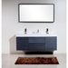 KubeBath Bliss 60" Wall Mount Modern Bathroom Vanity