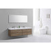 KubeBath Bliss Double Sink Wall Mount Modern Bathroom Vanity