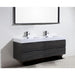 KubeBath Bliss Double Sink Wall Mount Modern Bathroom Vanity