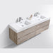 KubeBath Bliss Double Sink Wall Mount Modern Bathroom Vanity