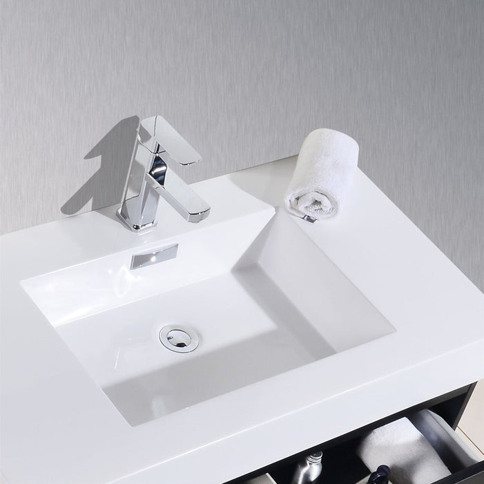 KubeBath Bliss Double Sink Wall Mount Modern Bathroom Vanity