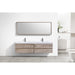 KubeBath Bliss Double Sink Wall Mount Modern Bathroom Vanity