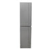 Bellaterra Home 16" Gray Wall-Mounted Linen Cabinet With 10 Glass Shelves