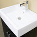 Bellaterra Home 23" 2-Door Dark Espresso Wall-Mount Vanity Set With White Ceramic Integrated Sink and White Ceramic Top