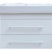 Bellaterra Home 24" 2-Drawer White Wall-Mount Vanity Set With White Ceramic Drop-In Sink and White Ceramic Top