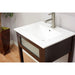 Bellaterra Home 24" x 18" White Ceramic Vanity Top With Integrated Rectangular Sink and Overflow